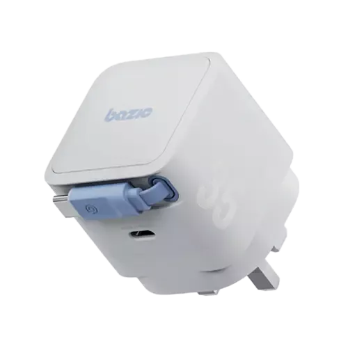 BAZIC RETREK 35 | SINGLE PORT USB-C GAN 35W CHARGER WITH BUILT IN 70CM USB-C CABLE